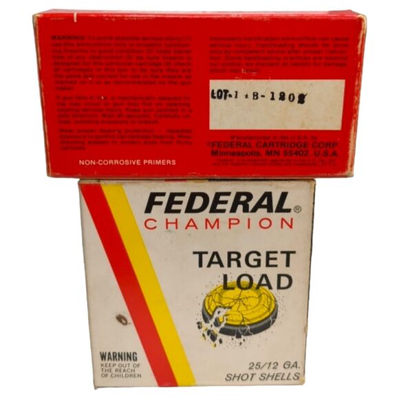 Lot of 4 Federal Vintage Hunting Shot Gun Shell 22 and 380 Ammo Cardboard Boxes - Picture 11 of 14